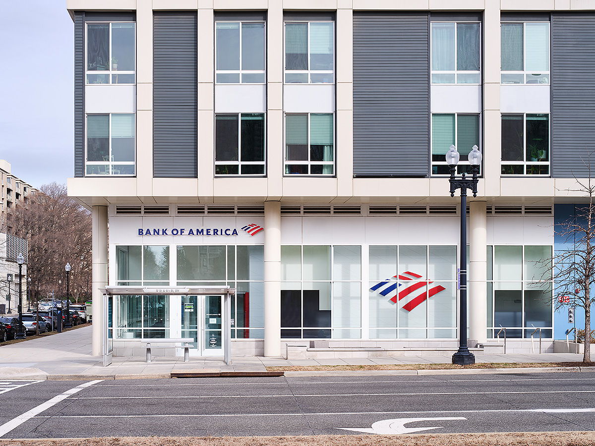 A Bank of America branch