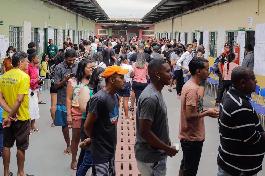 Voters in Brazil, file photo from the 2022 election