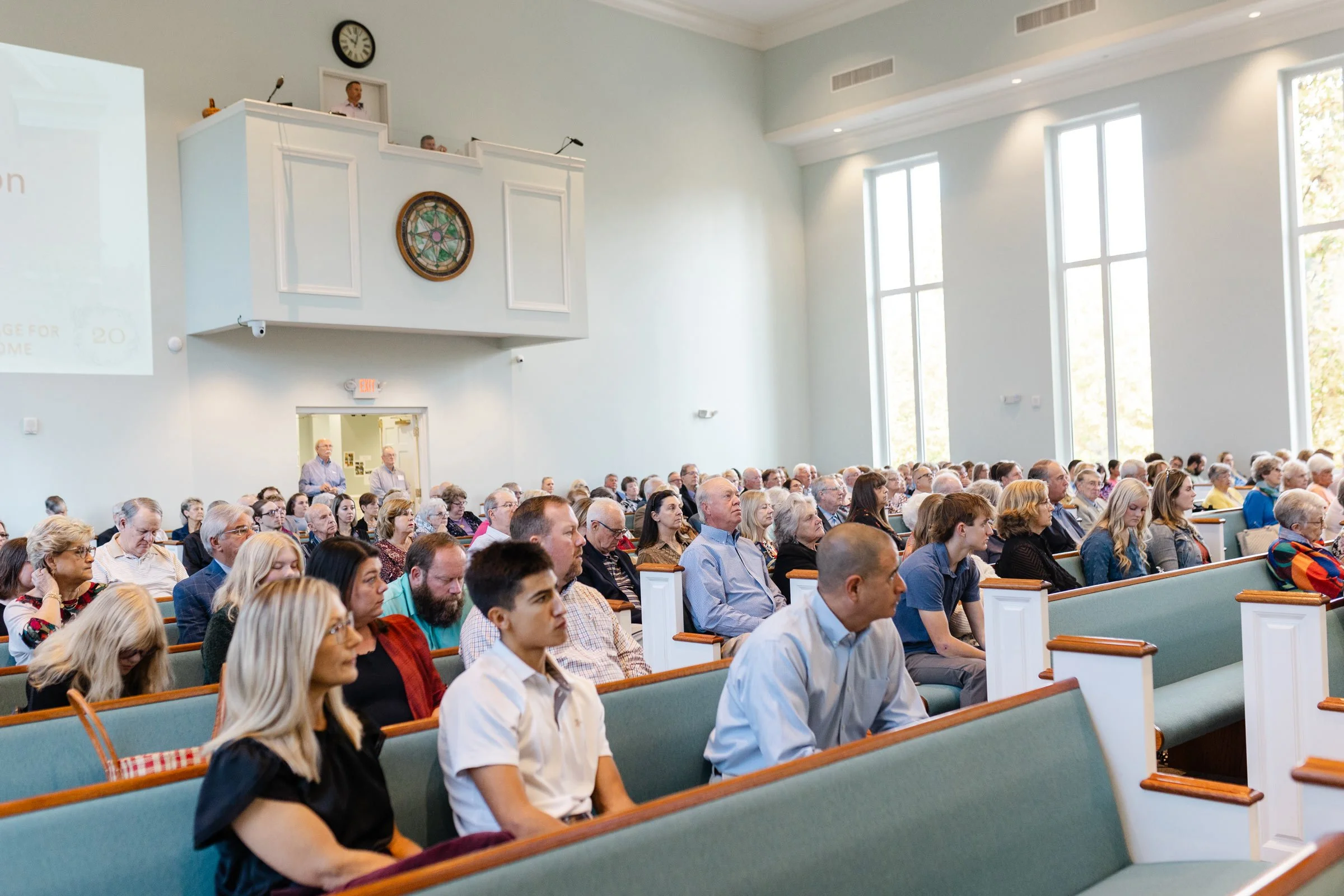 File photo: A church congregation during Sunday service