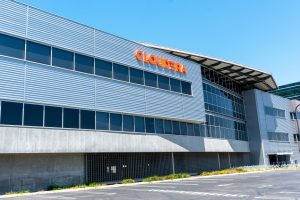 Cloudera office building with company logo