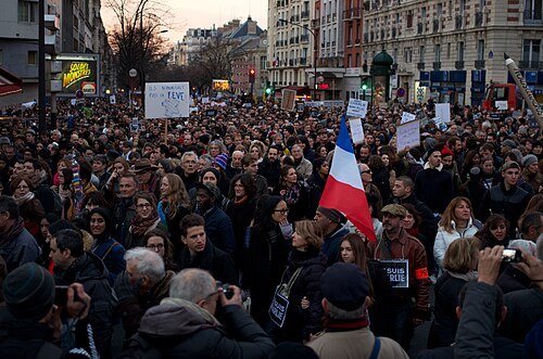 Manifestación en París