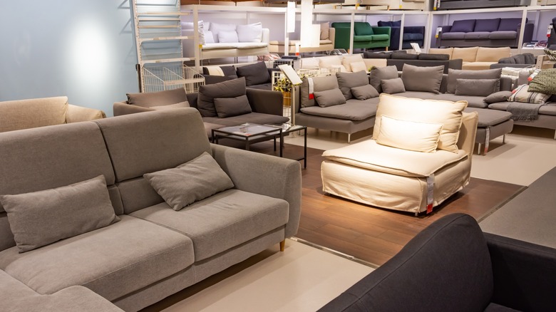 A furniture showroom