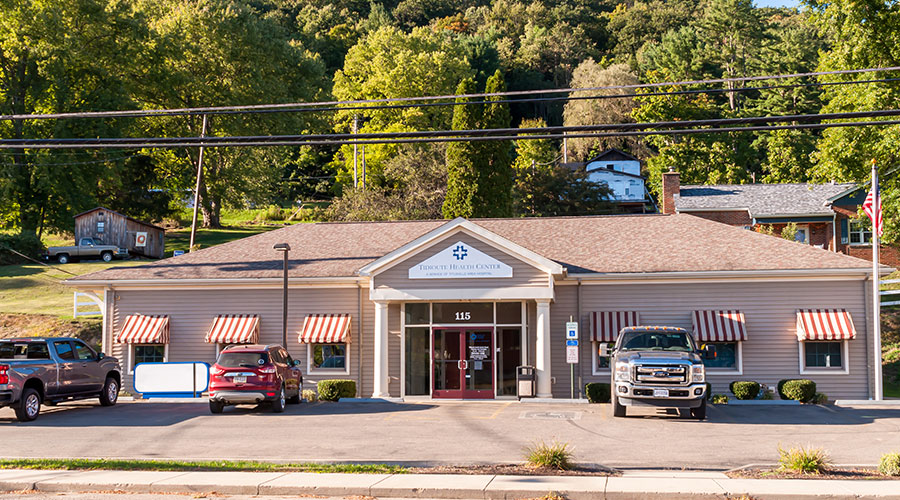 Small hospital clinic building
