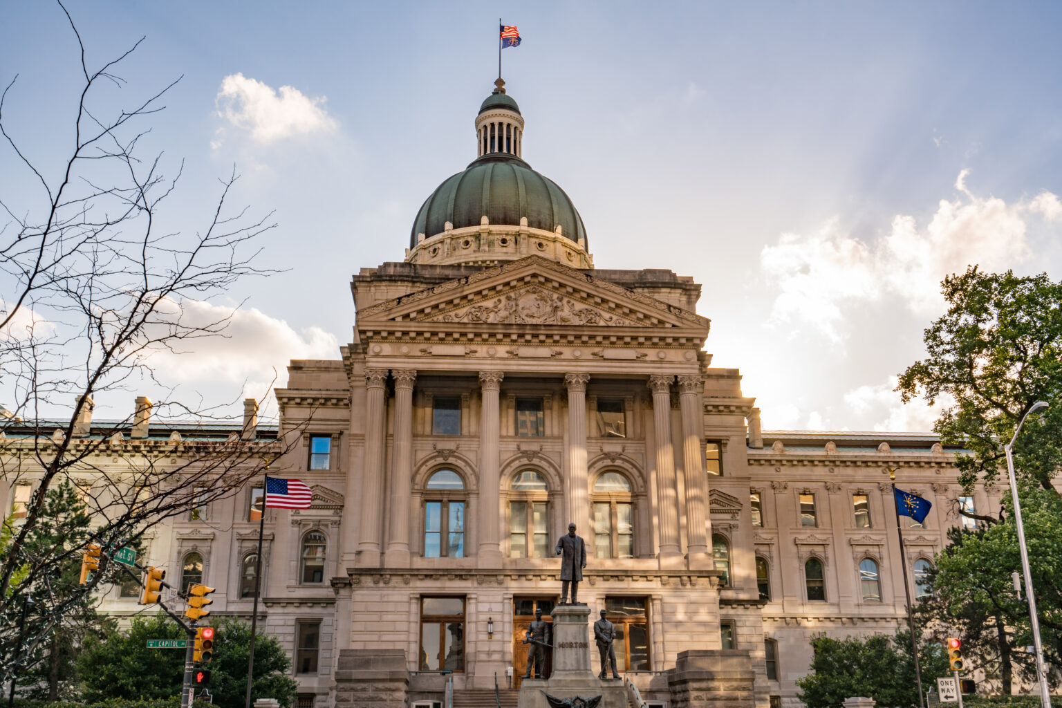 The Indiana Statehouse in Indianapolis. (File photo)