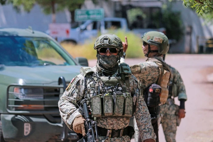 File photo: Mexican soldiers on patrol