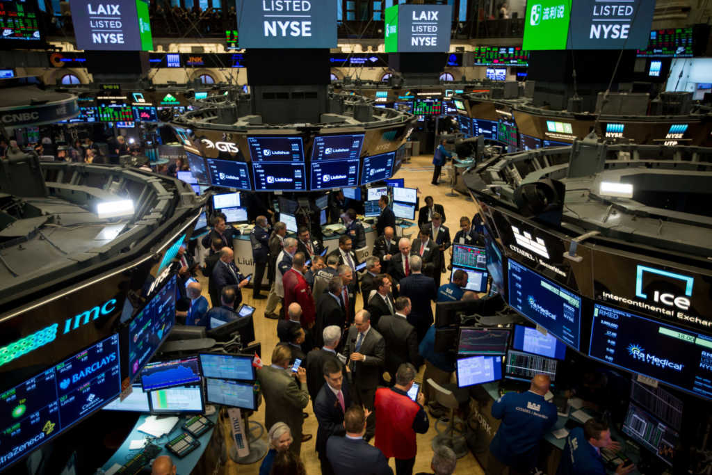 The New York Stock Exchange trading floor