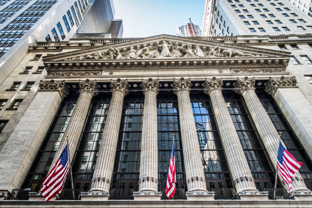 The New York Stock Exchange on Wall Street