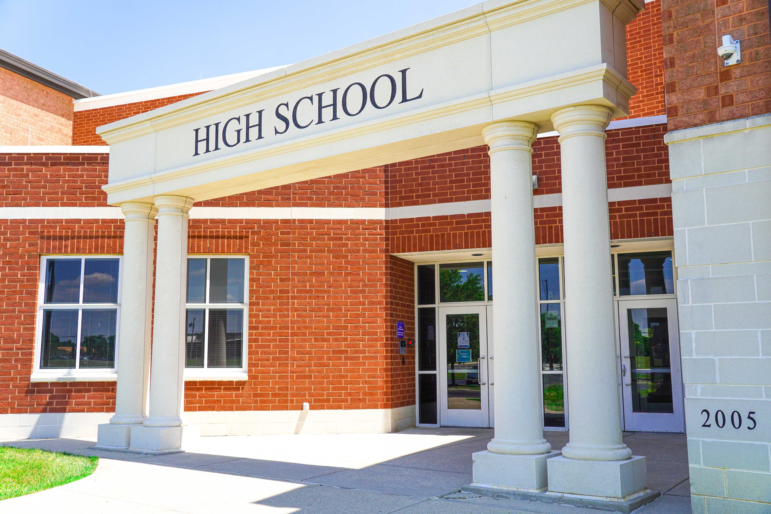 High school building
