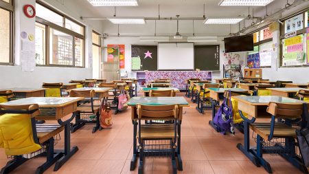 An empty classroom