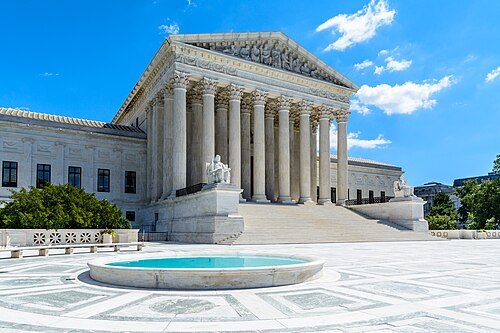 The U.S. Supreme Court building in Washington