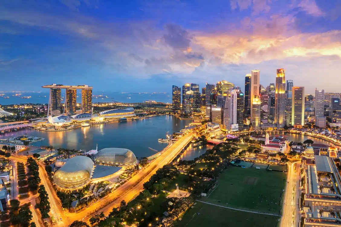 Singapore Marina Bay skyline