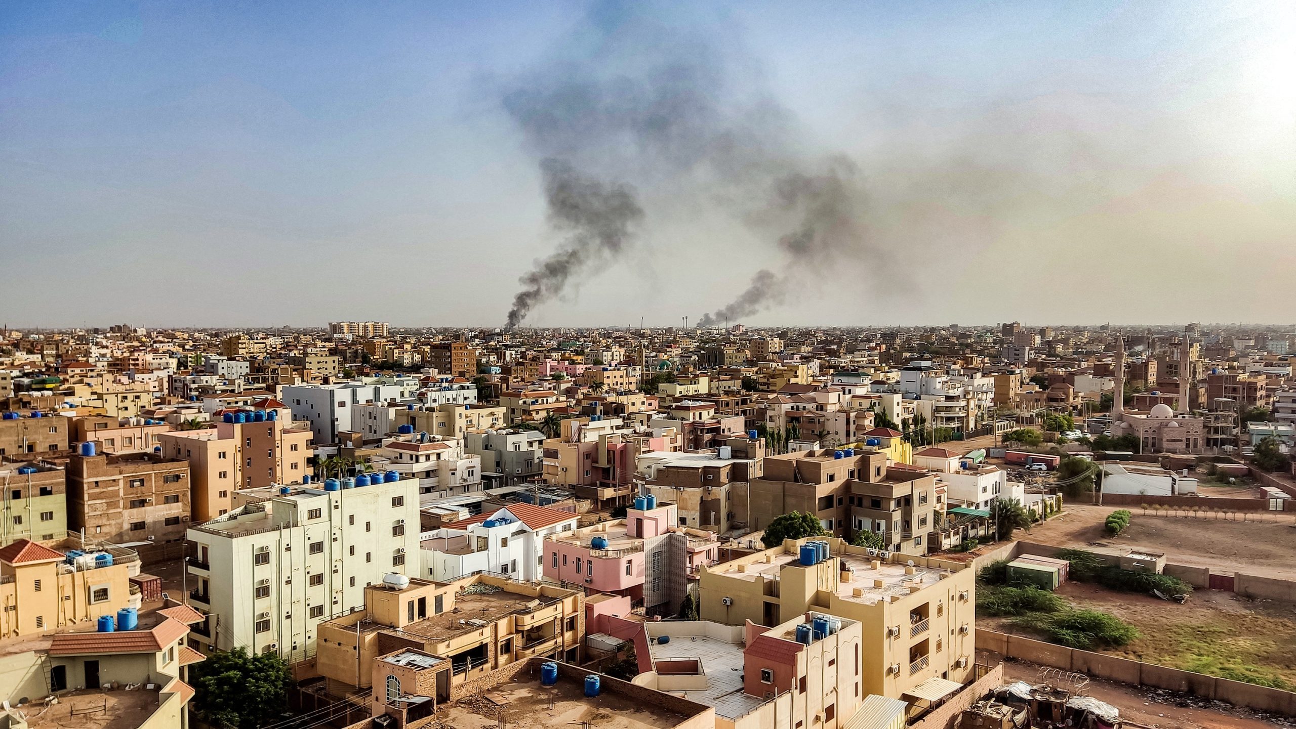 File photo: Smoke rises over Khartoum, Sudan