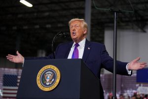 President Trump speaking at a 2026 Northern Kentucky event