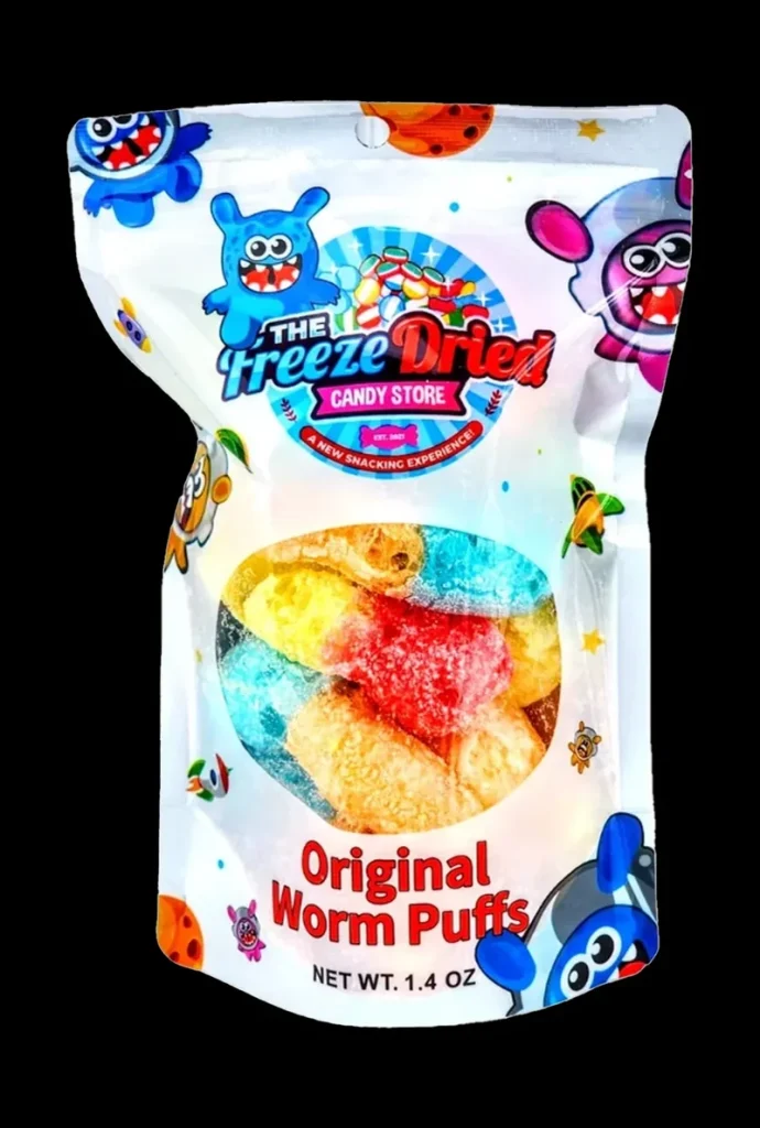 Original Worm Puffs – Freeze Dried Candy